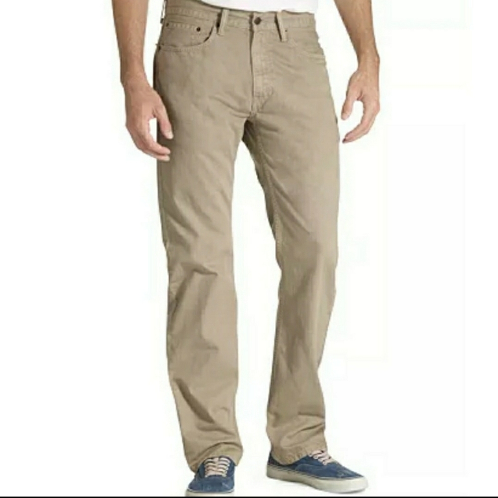 Levi's 505 Classic Twill Jeans Tan Khaki 40x30